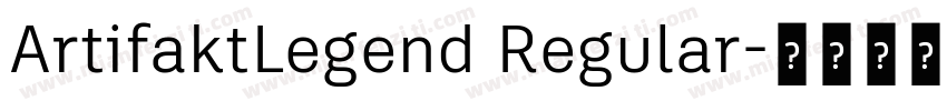 ArtifaktLegend Regular字体转换